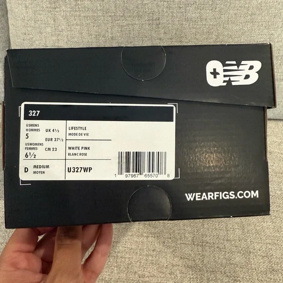 NWT Figs/New Balance Women's White and Pink Sneakers - Picture 7 of 7